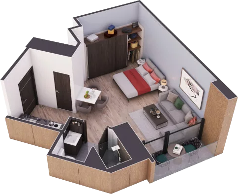 Proyecto Grand León Campestre Flat01