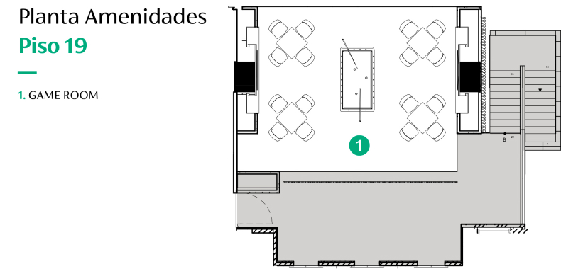 Adamant Tijuana Toreo amenidades piso-19